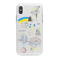 Патріотичний чохол для iPhone X і Xs з малюнком "Українське папурі" Патріотичний чохол для iPhone X і Xs з малюнком "Українське папурі"